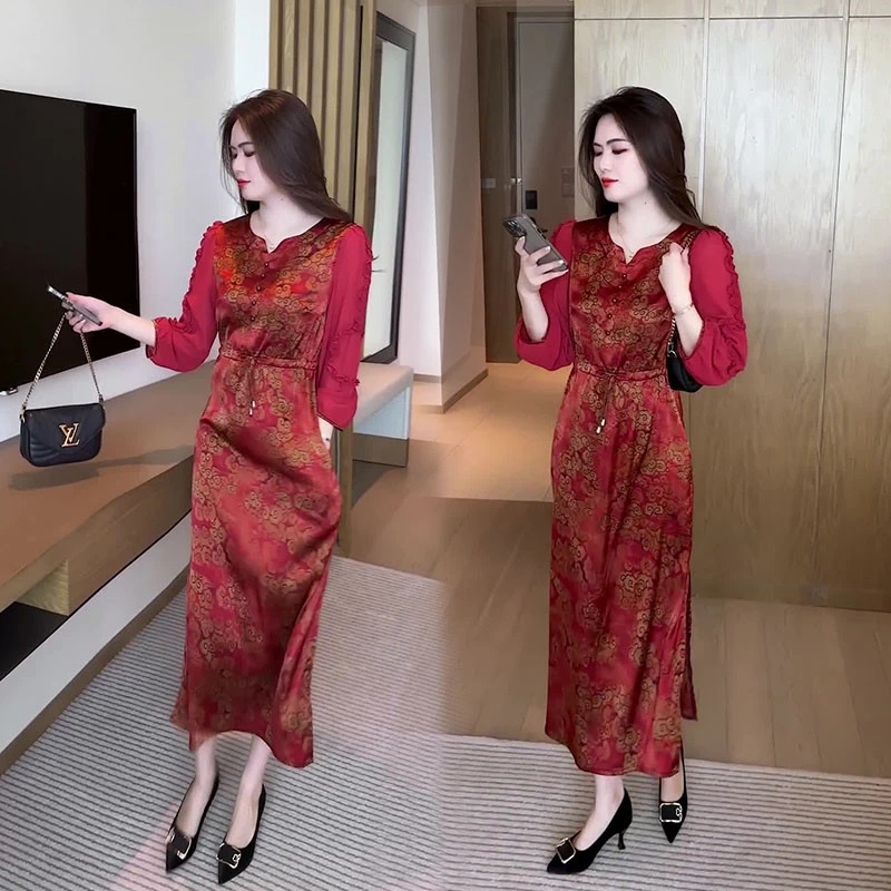 连衣裙早春装2025新款今年流行时尚洋气显瘦春秋漂亮时髦女装裙子