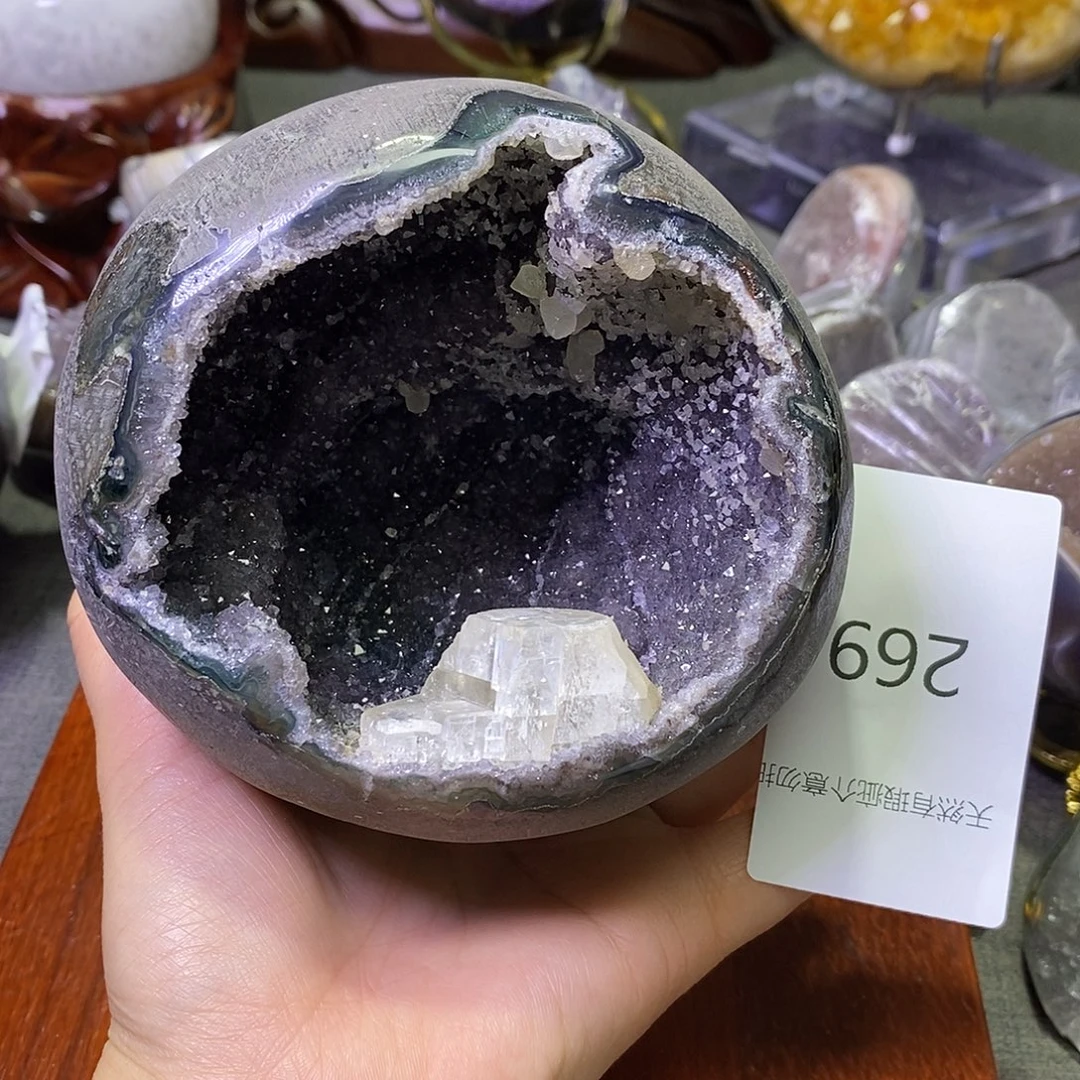 紫晶珠宝半成品未镶嵌