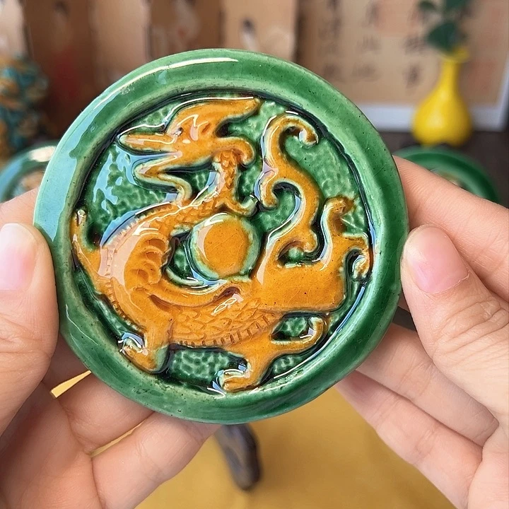 非遗山西介休琉璃青龙冰箱贴