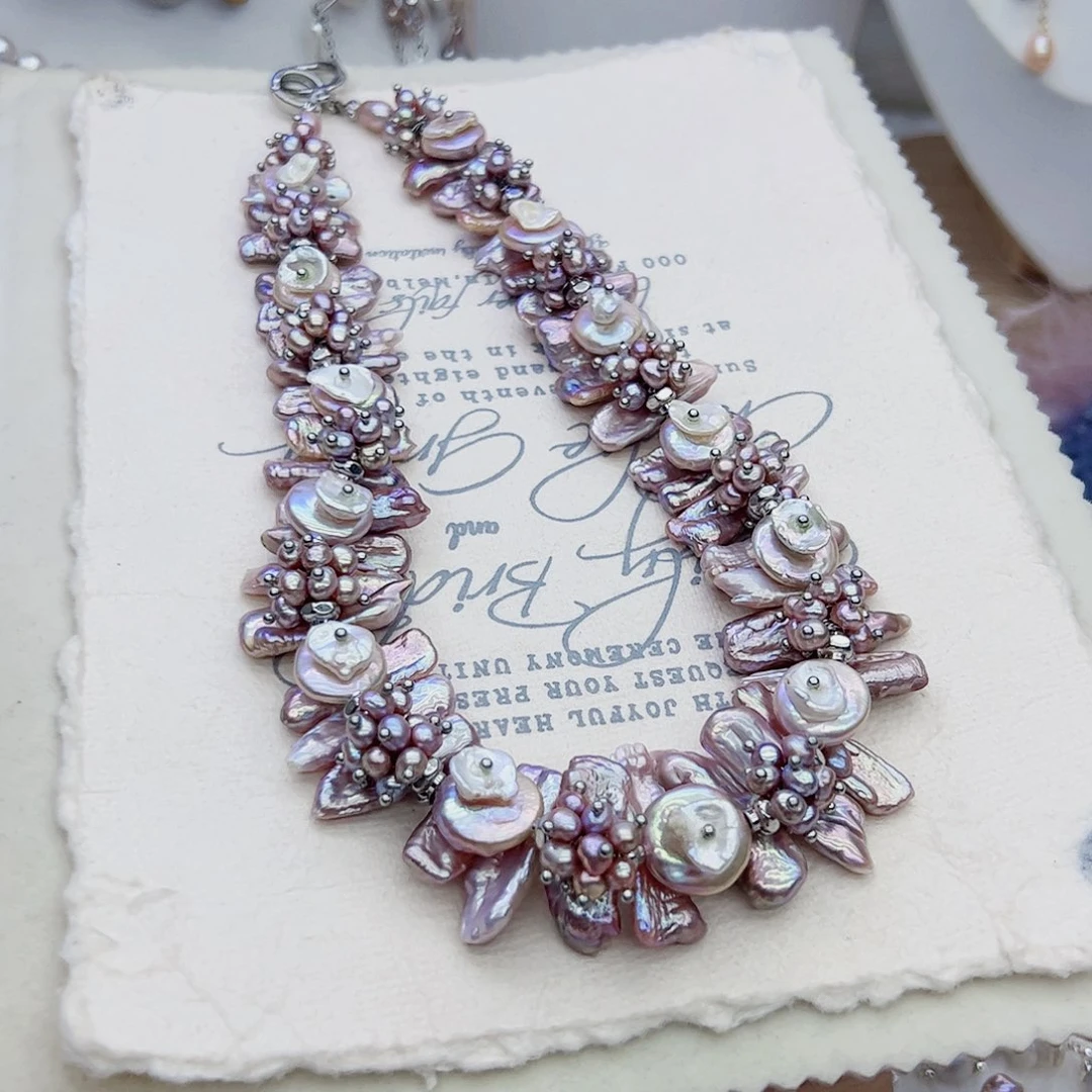 淡水珍珠耳饰银S925镶嵌