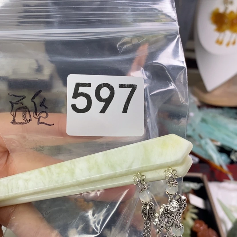 【闪购商品】岫玉发饰未镶嵌发簪