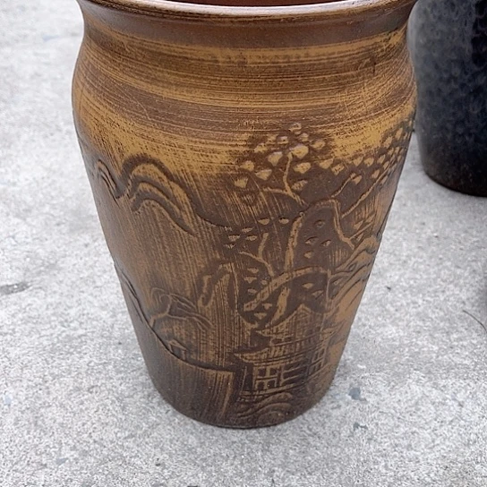 紫砂花盆高度30口径20
