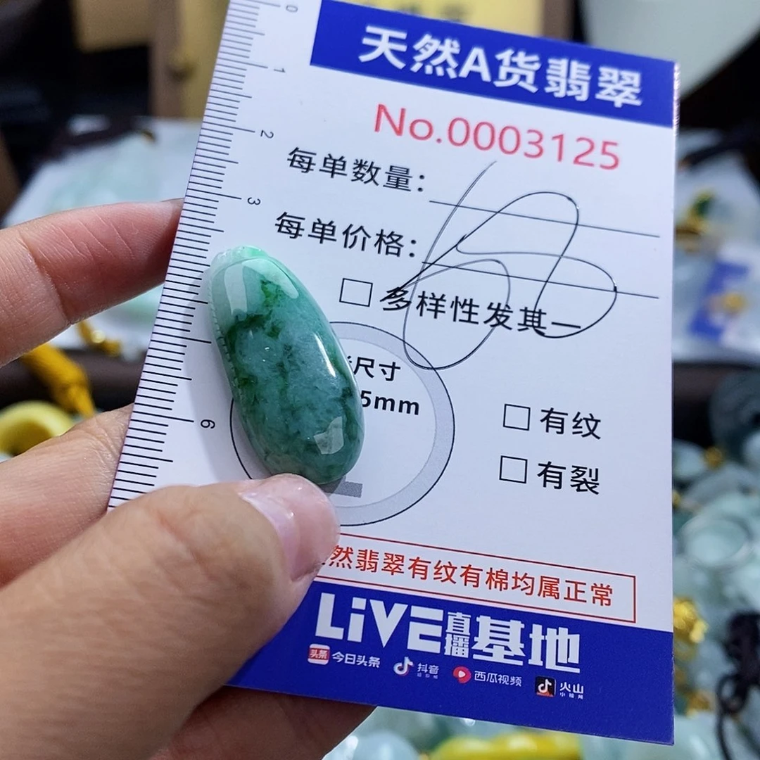 翡翠未镶嵌颈饰3125