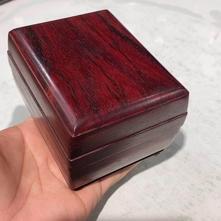 檀香紫檀（小叶紫檀）独板面包盒10.8/8.5/6.5