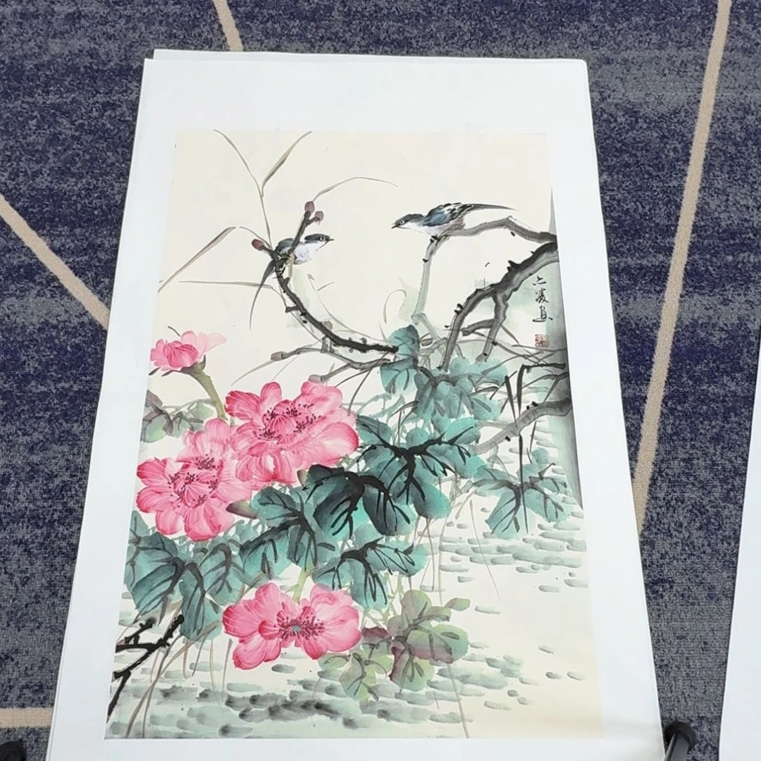 国画国画作品山水花鸟