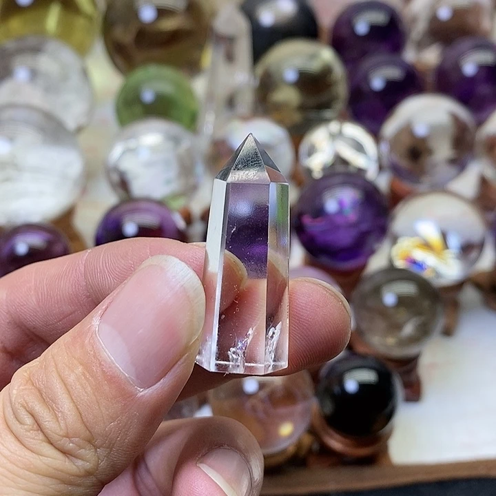 水晶白水晶柱子未镶嵌