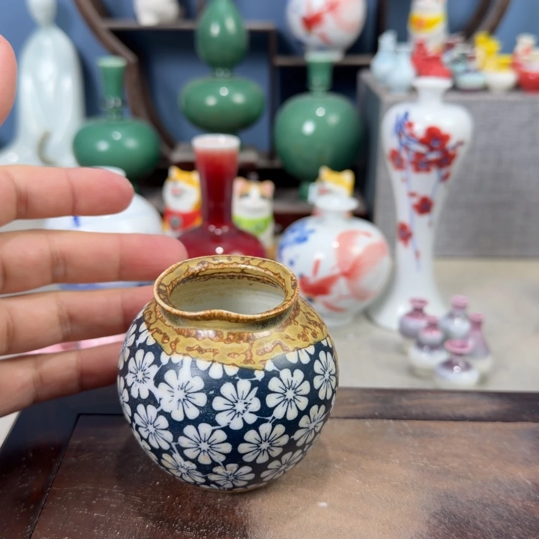 陶瓷手工小花器摆件
