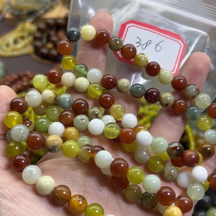 未镶嵌蛇纹石玉手链