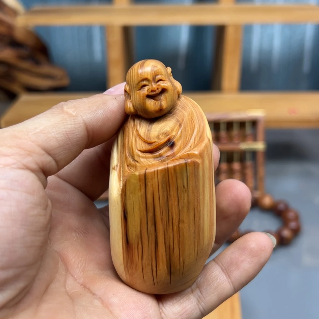 向***h木崖柏木摆件手把件