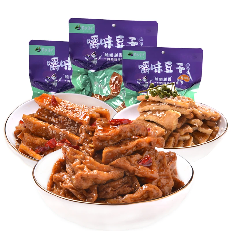 重庆开州紫水豆干嚼味豆干-零食~小吃类，开袋即食