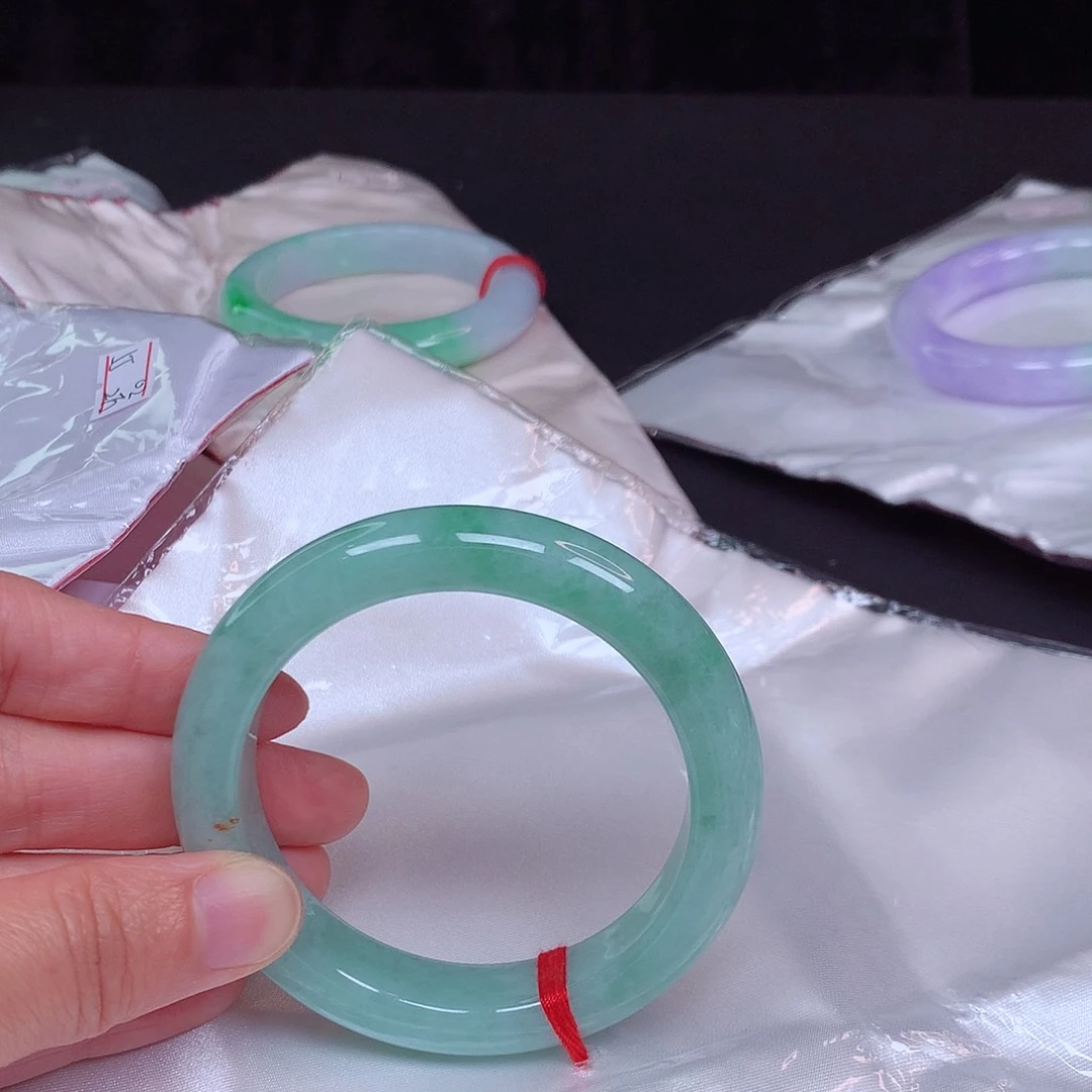 翡翠手镯未镶嵌慕*晓翡翠手镯55.3