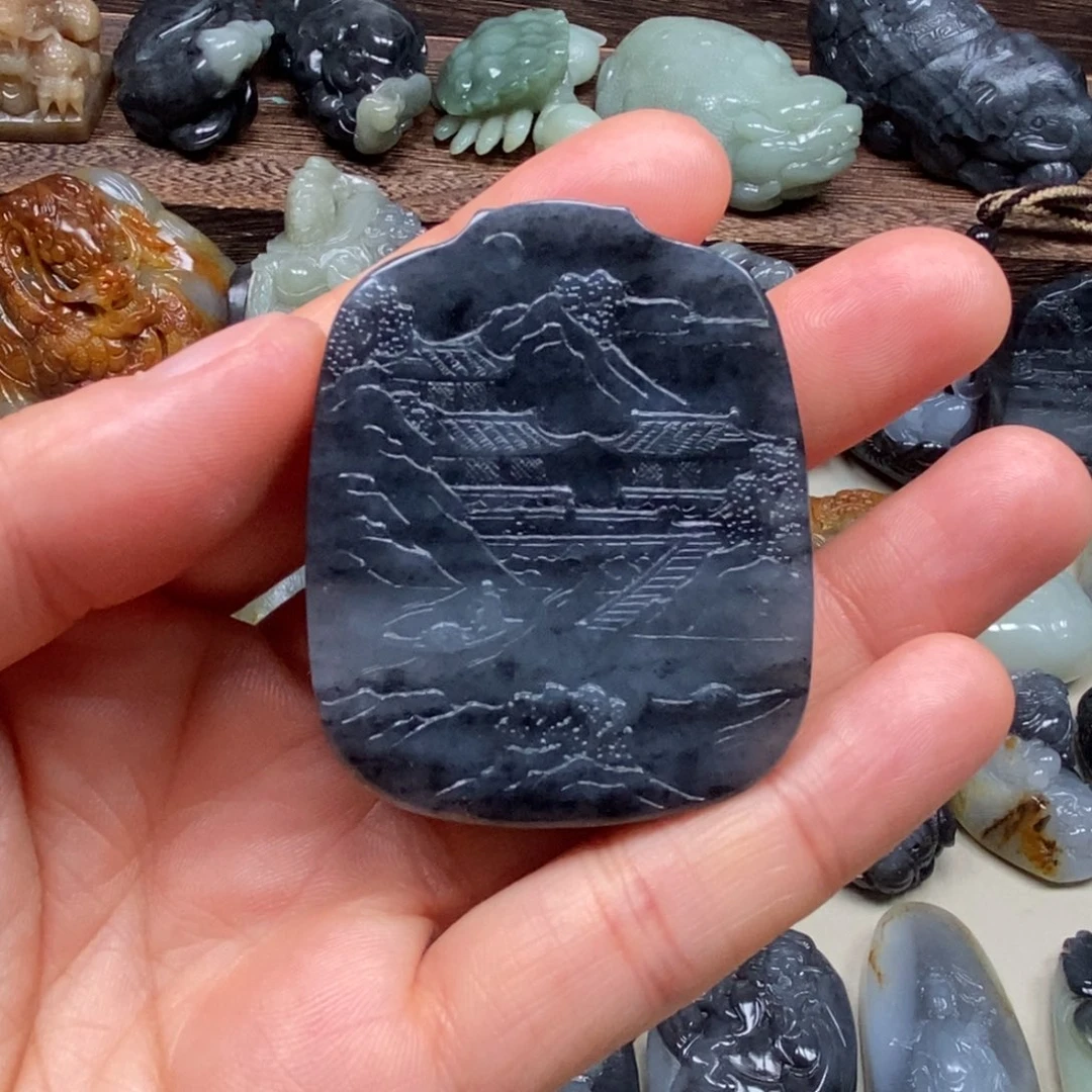 和田玉未镶嵌颈饰