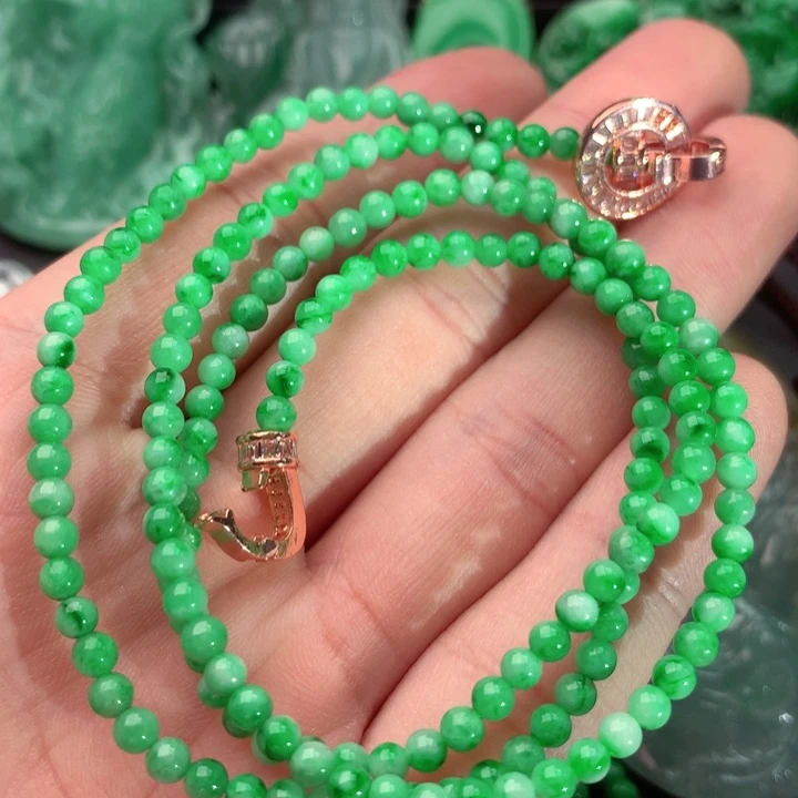 翡翠未镶嵌毛衣链