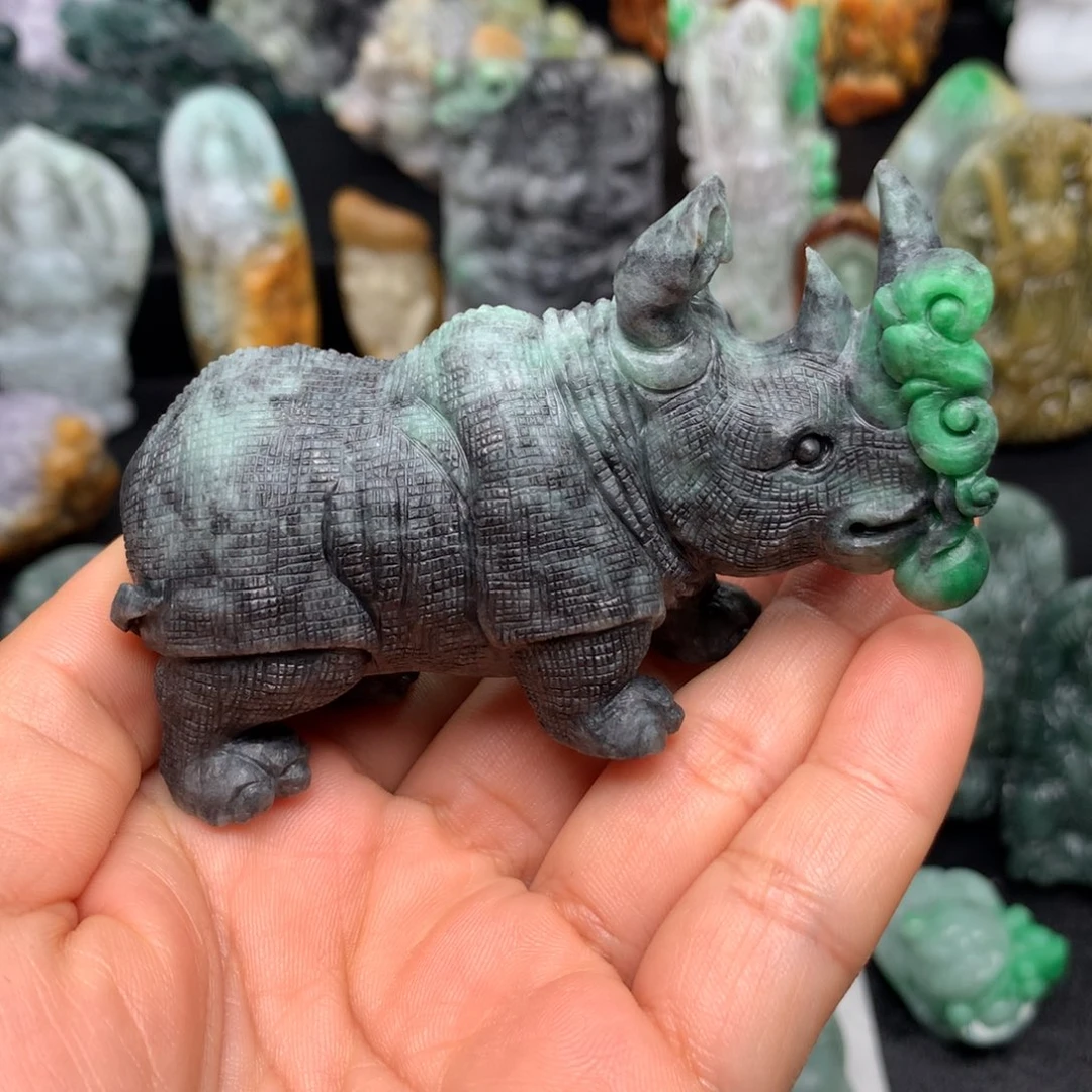 余***吟定制翡翠未镶嵌天然翡翠A货毛货抛光定制