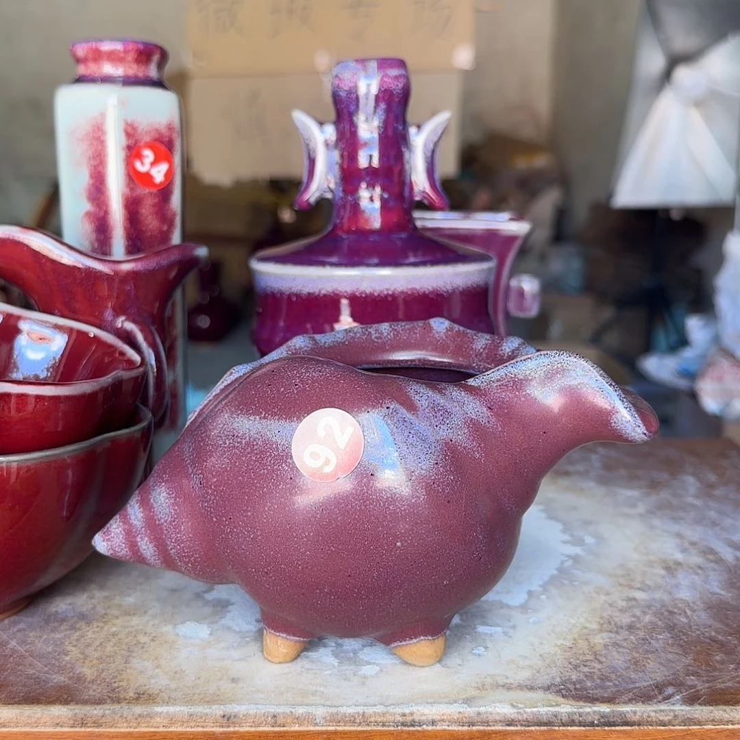 摆件郑家钧窑摆件微