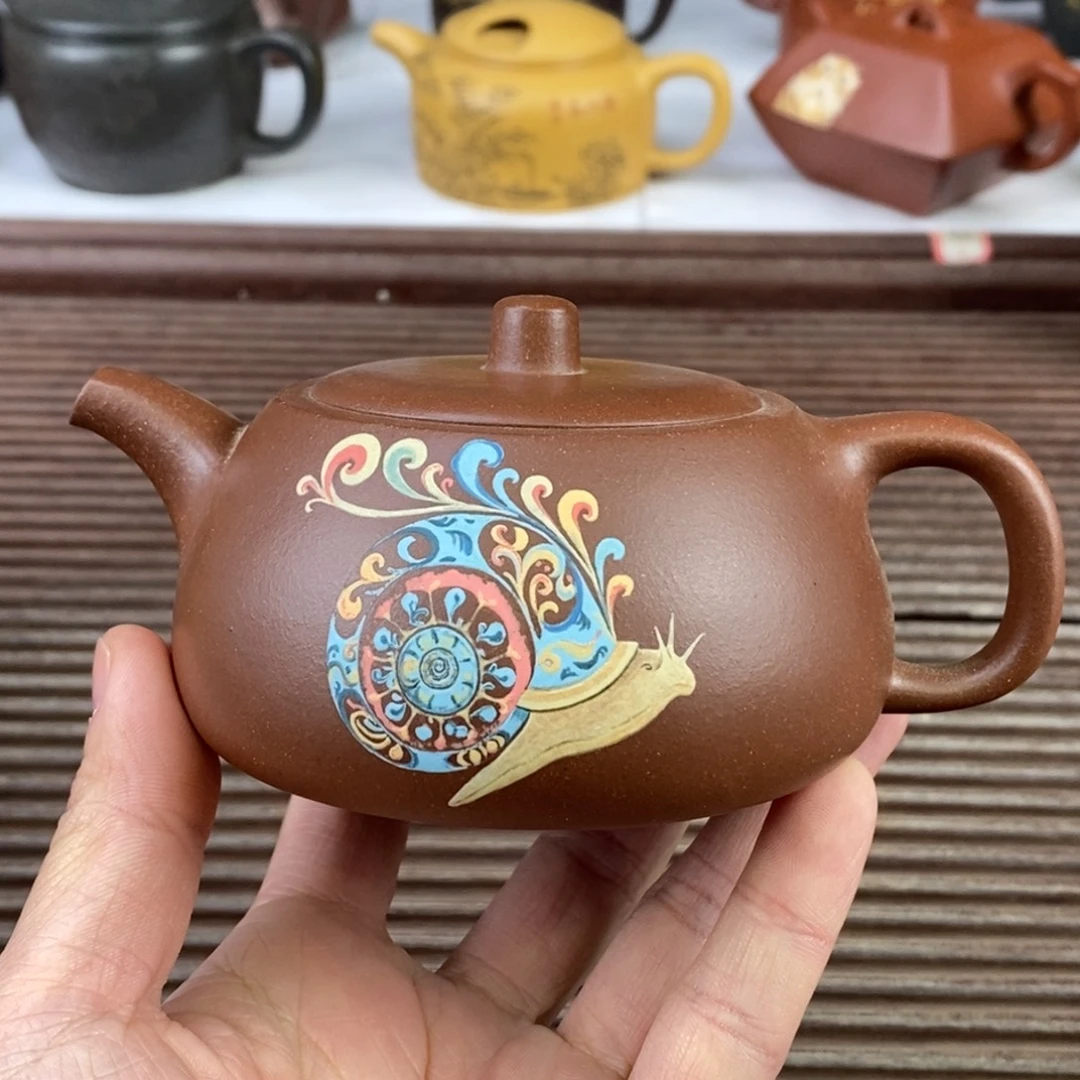 紫砂茶壶白3 井栏