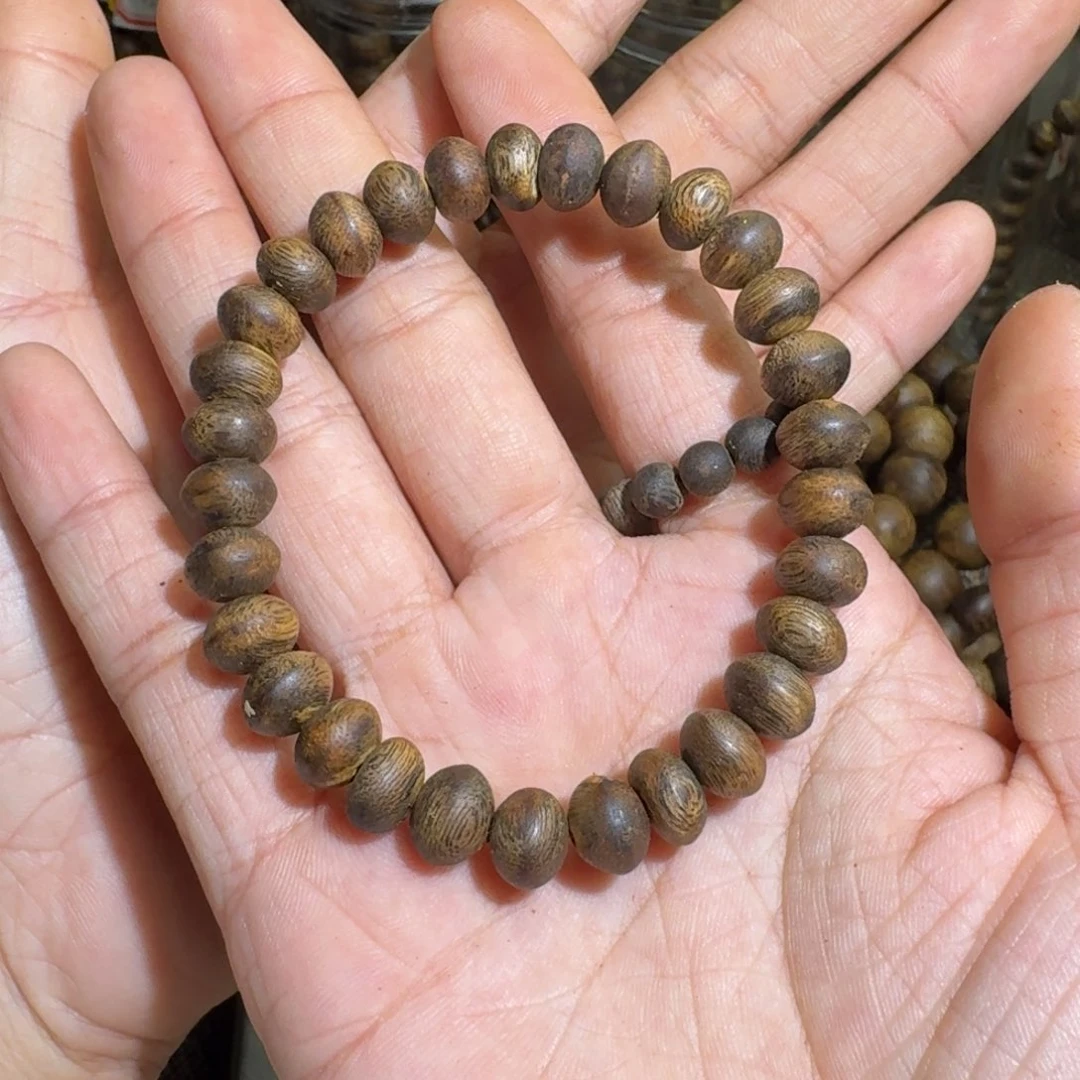 沉香木手串l*陆河算盘珠0.97.1克