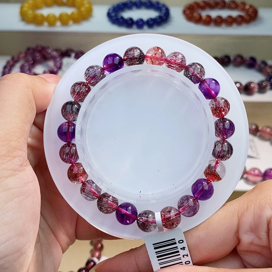 水晶未镶嵌手链黑加仑8