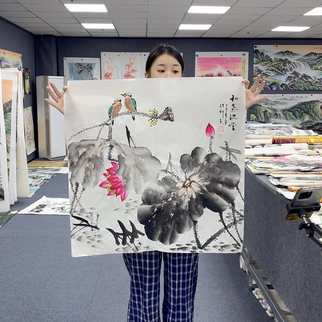 国画作品小姐姐放漏…