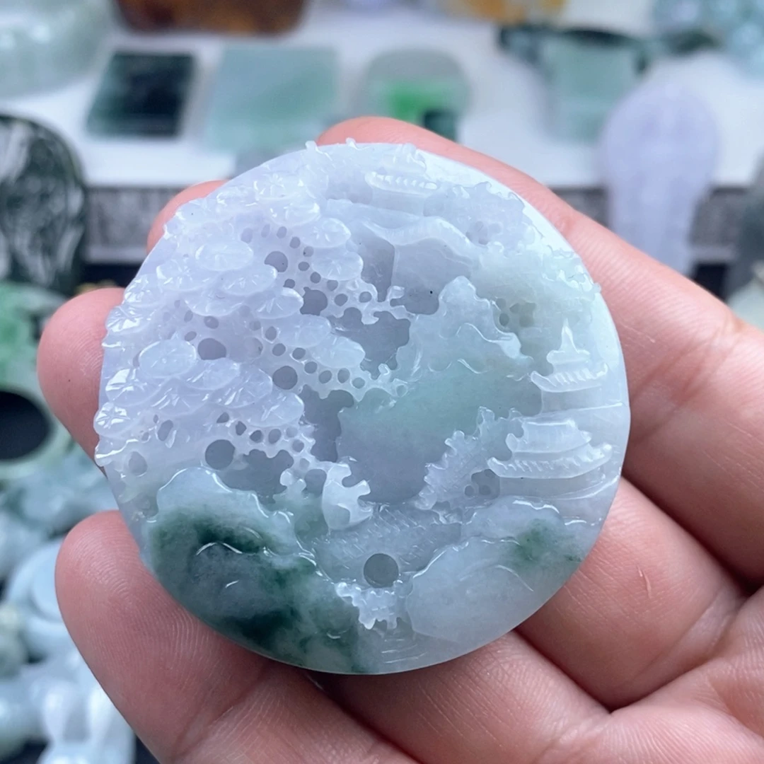 翡翠未镶嵌吊坠(不含链)