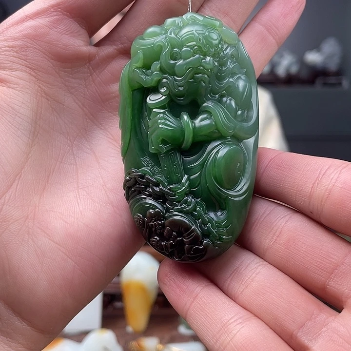 和田玉未镶嵌挂件