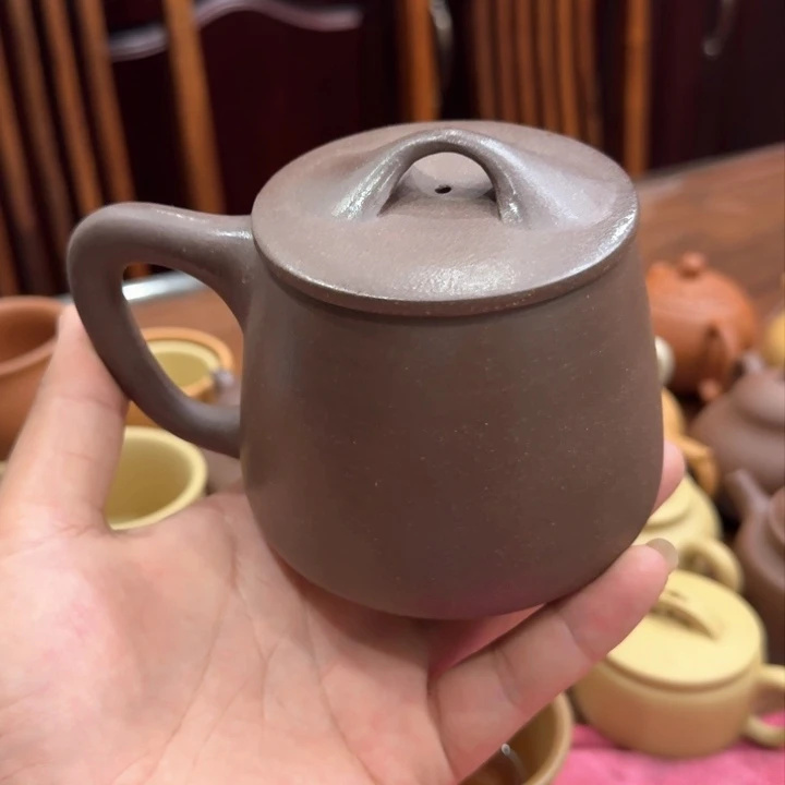 茶壶紫砂底槽清盖杯400cc
