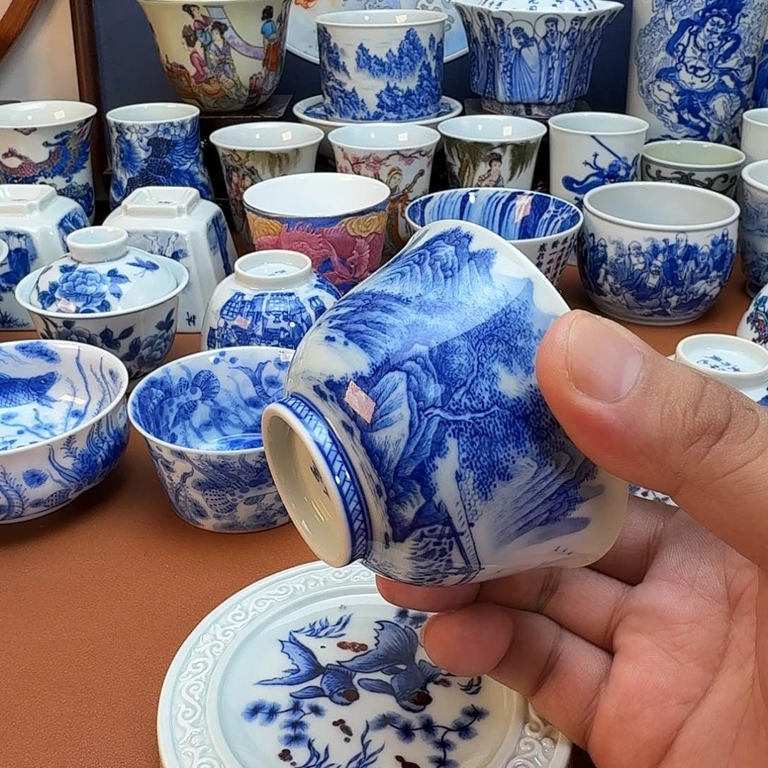 牛***好景德镇全手工手绘陶瓷