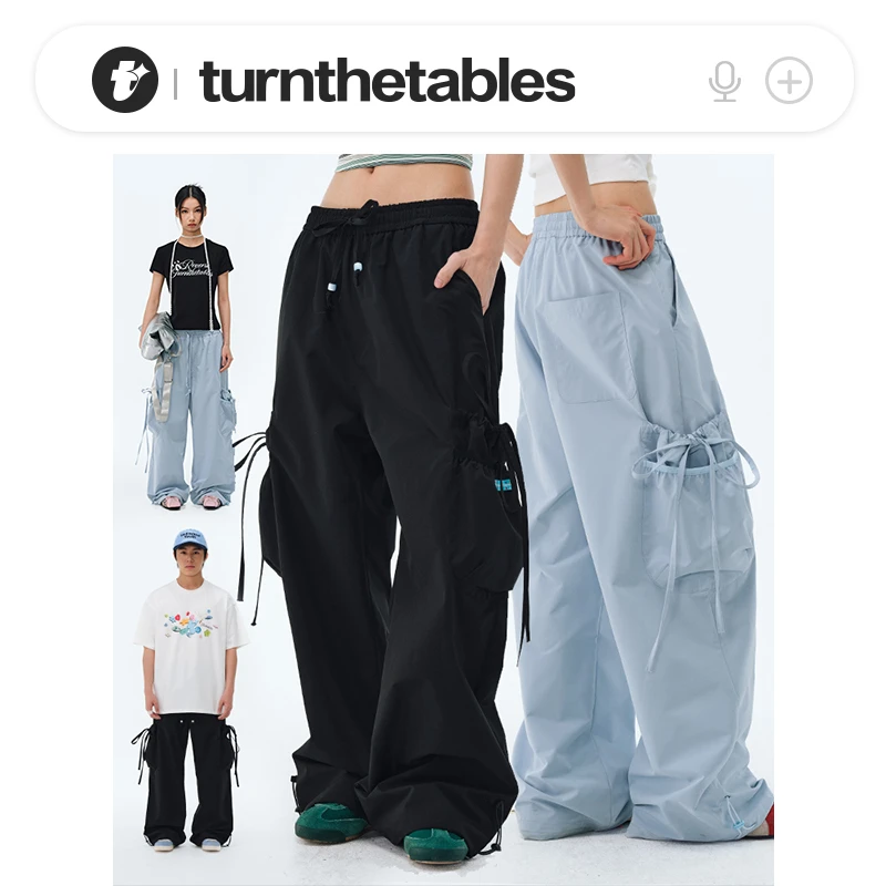 【25新品】Turnthetables蝴蝶结多口袋夏季休闲裤