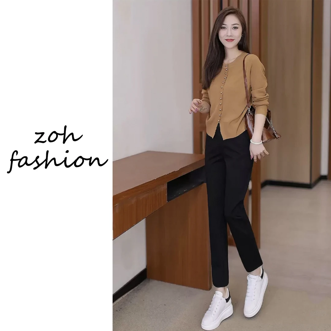 左韩黑色显瘦弹力直筒裤女2025春夏新款高腰遮胯喇叭休闲裤子