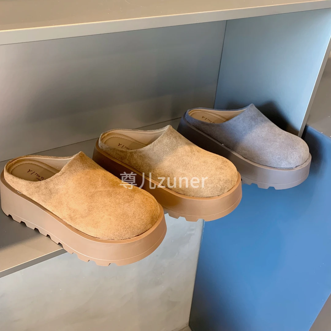 尊儿【年后】2025新款厚底增高时尚休闲百搭夏季防滑高跟坡跟拖鞋