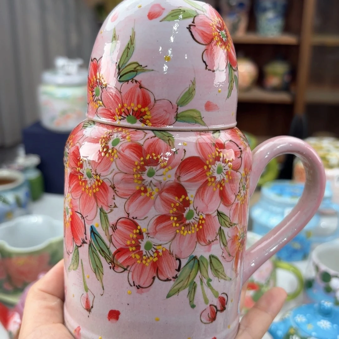 景德镇手绘高温釉下彩陶瓷茶具