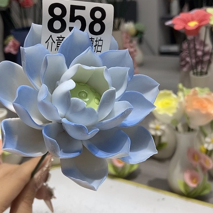 陶瓷纯手工捏花设计