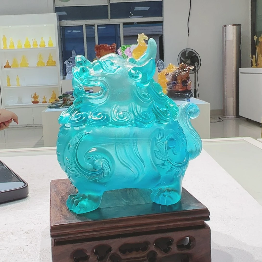 【闪购商品】手工艺品琉璃狻猊香炉中号