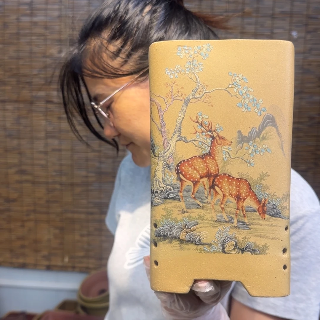 紫砂花盆紫砂口径14