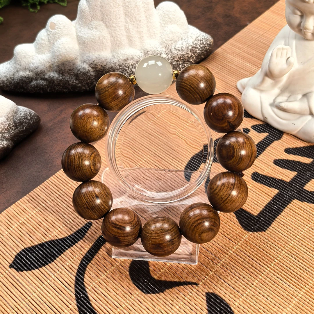 TC 557 花梨夜光2.0cm单圈手串/无礼盒赠送