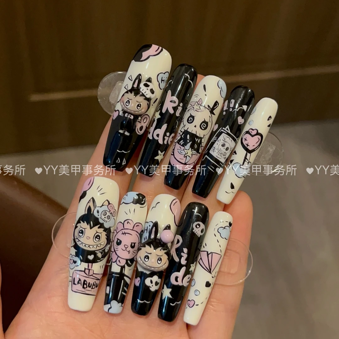 拉布布 下单后联系客服改发货时间否则无法制作 卡通穿戴甲