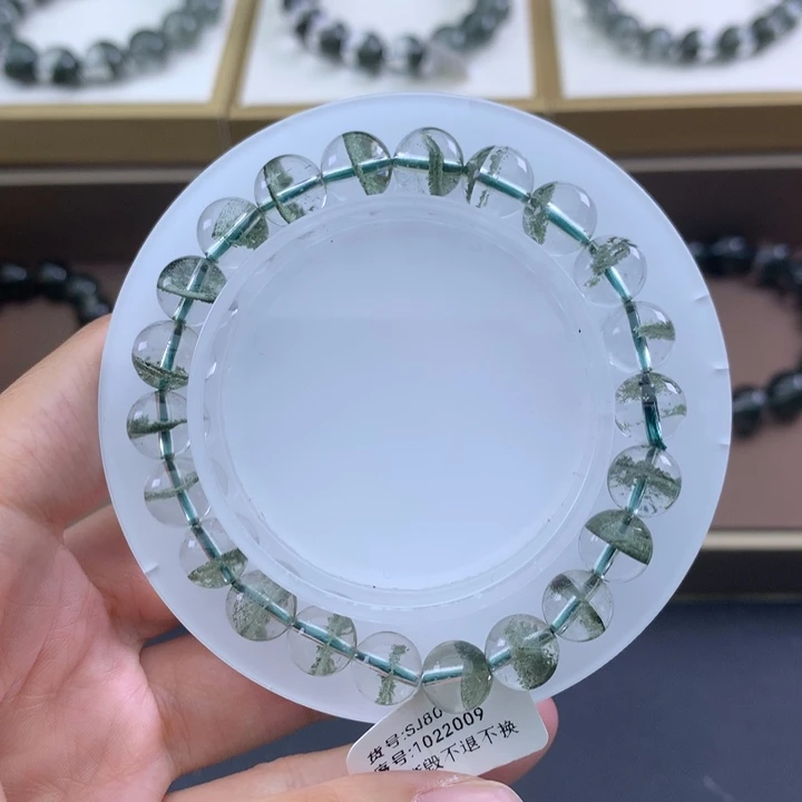 未镶嵌手链水晶绿幽灵