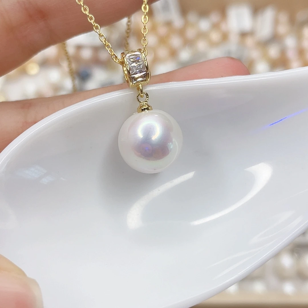 淡水珍珠未镶嵌吊坠(赠链)