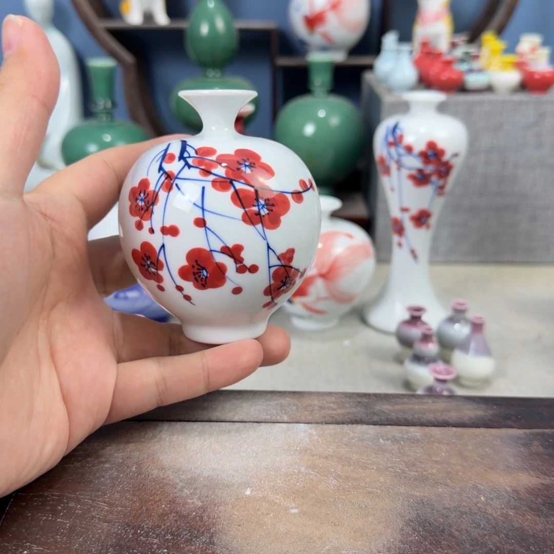 陶瓷手工小花器摆件