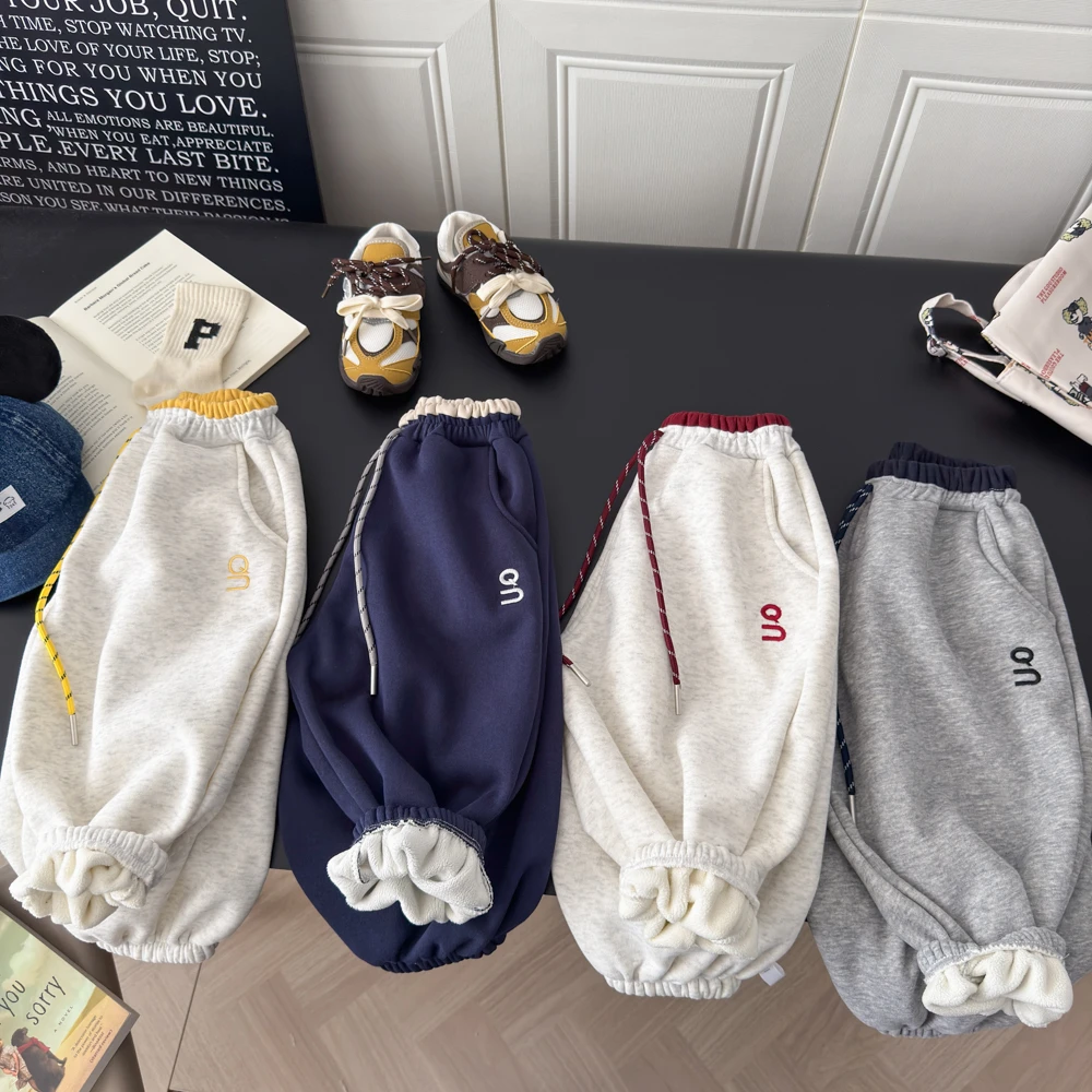 2025秋冬季亲子新款休闲裤儿童卫裤新款童装宝宝时尚洋气运动裤
