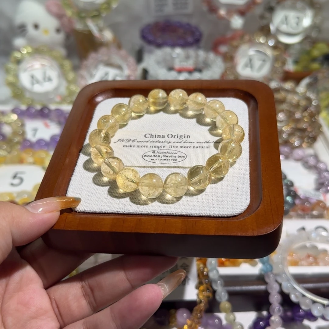 水晶手链未镶嵌巴西黄阿塞 卡11  默认微瑕 不退不换