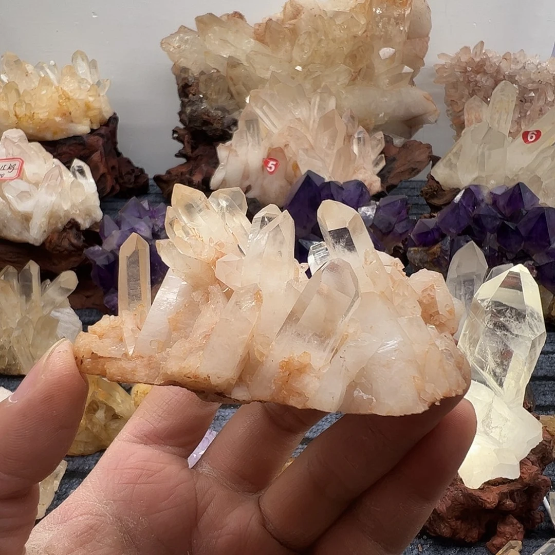 银S925镶嵌珠宝半成品水晶