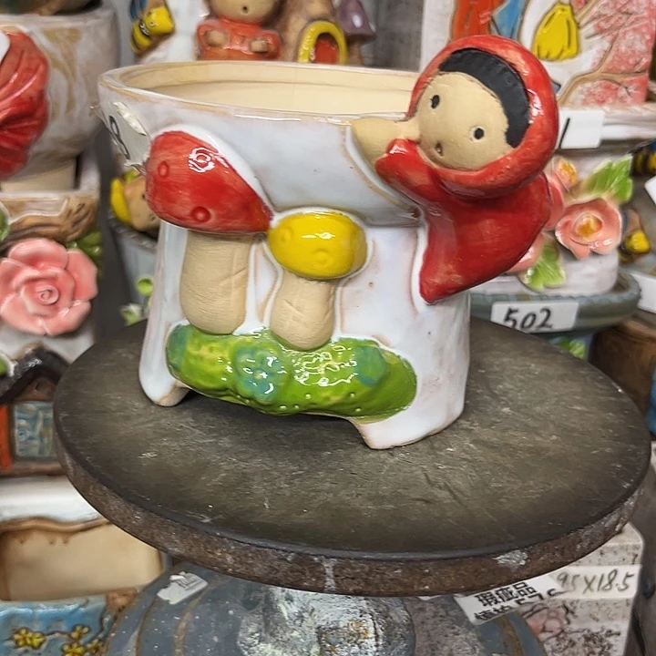 粗陶材质多肉花盆