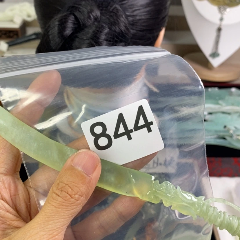 【闪购商品】岫玉发饰合金含****）