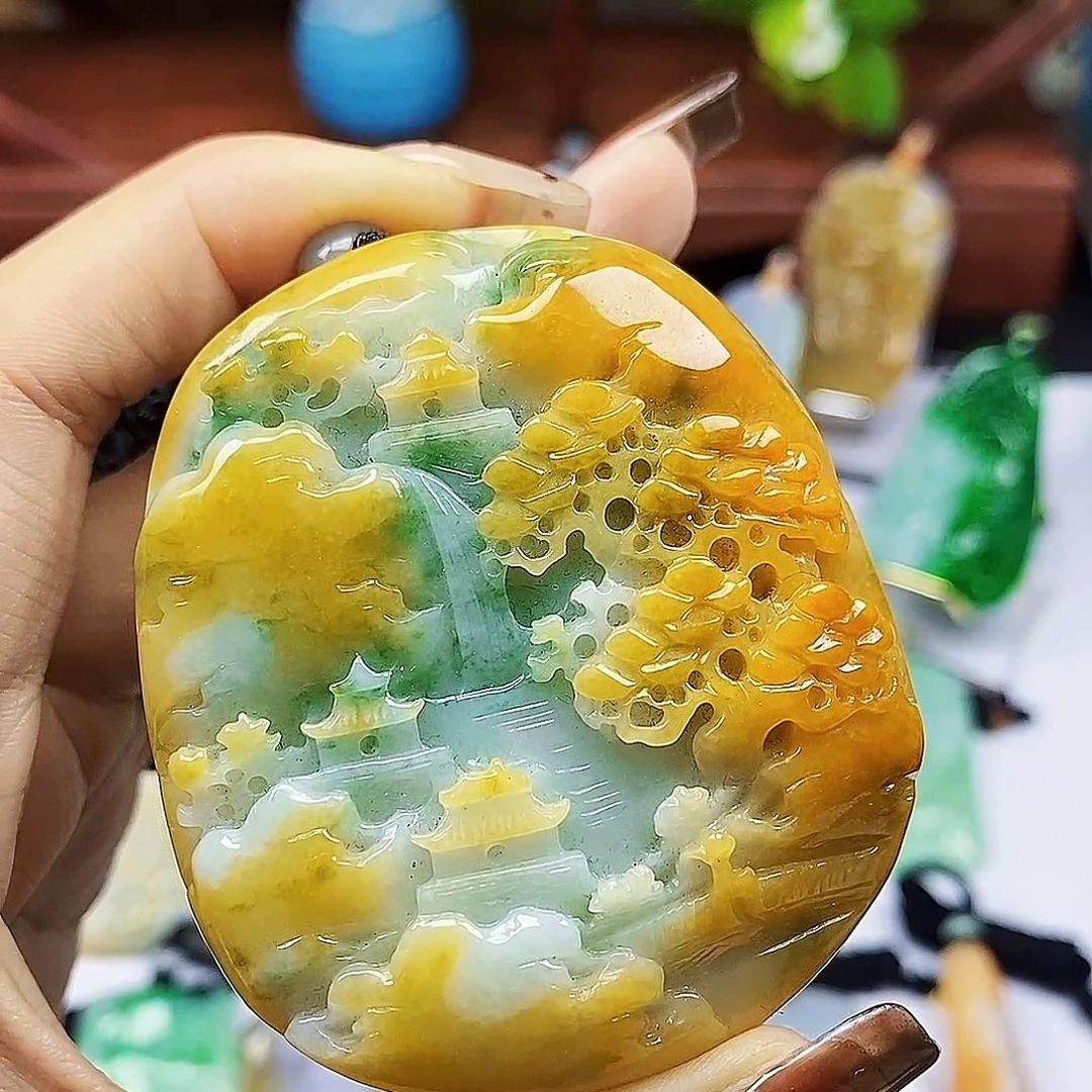 翡翠未镶嵌颈饰天然翡翠Ａ货