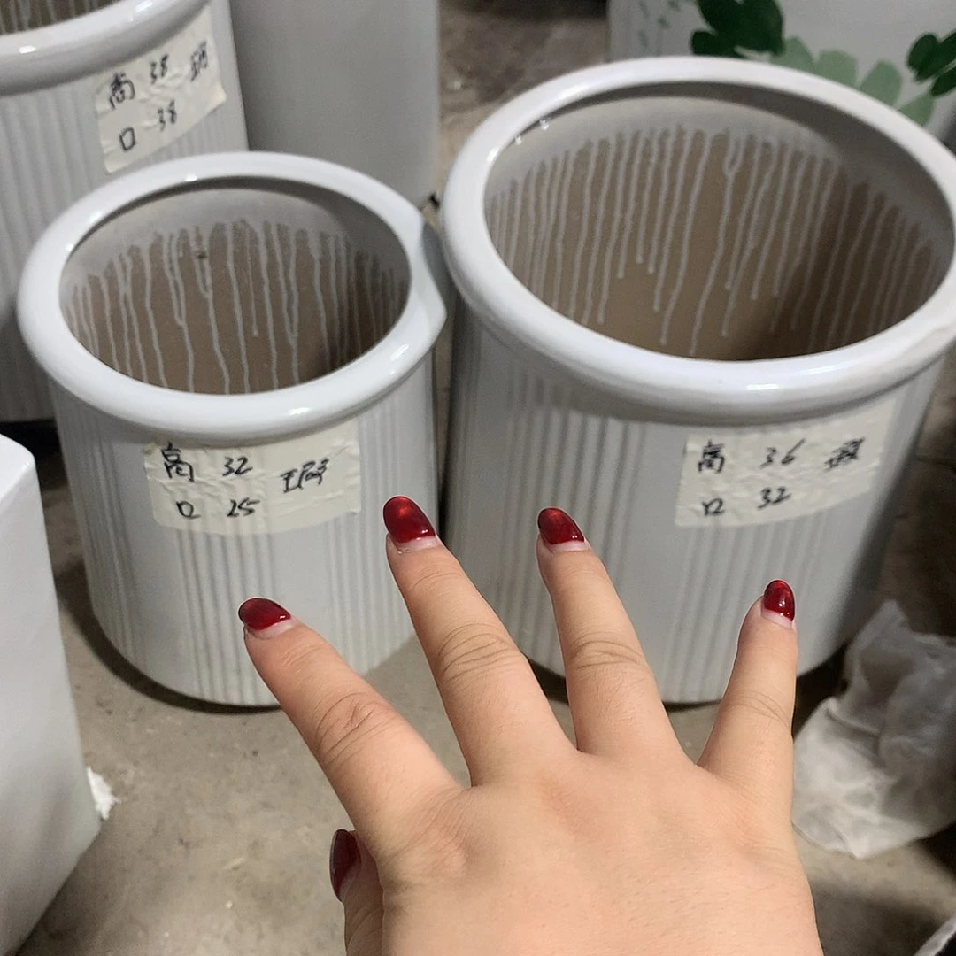 高温陶瓷花盆微瑕