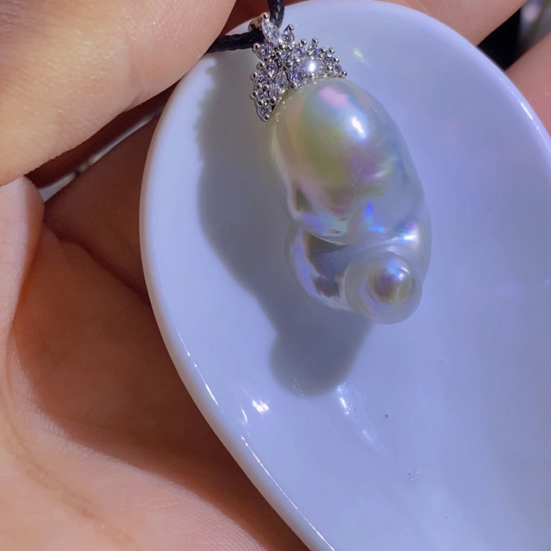 合金淡水珍珠微瑕天然淡水珍珠