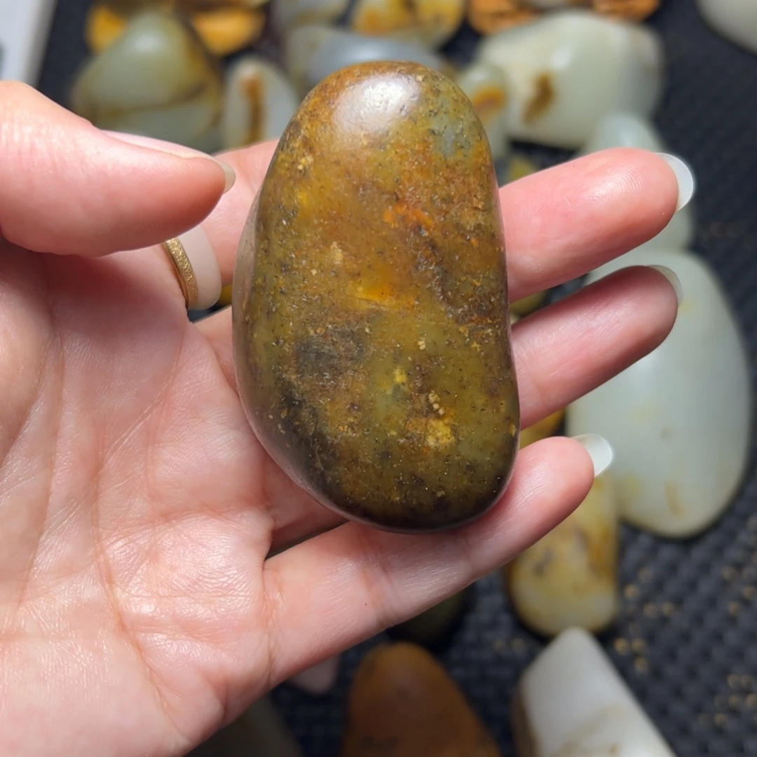 和田玉未镶嵌挂件A53