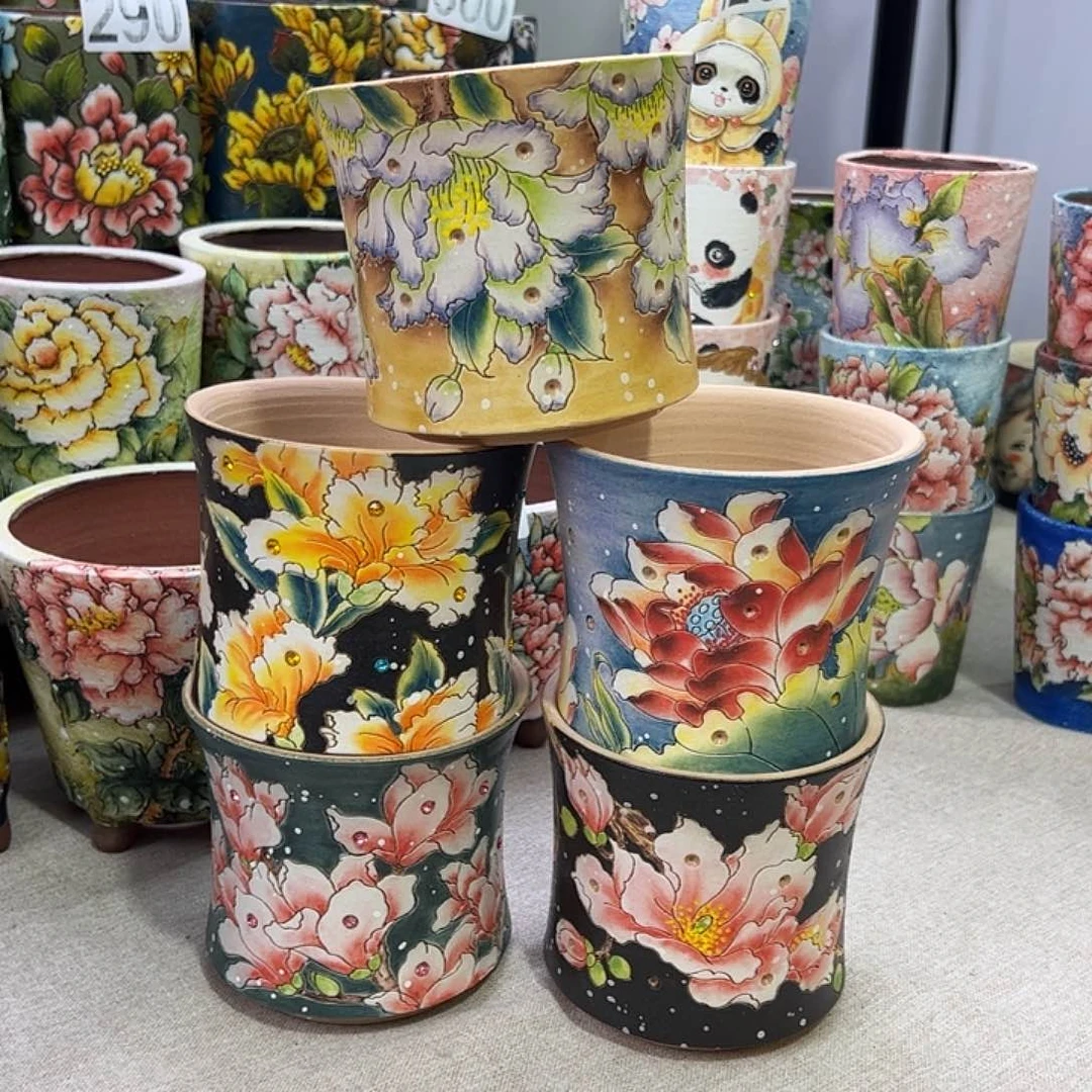 景德镇陶瓷花盆冰**李景德镇陶瓷花盆