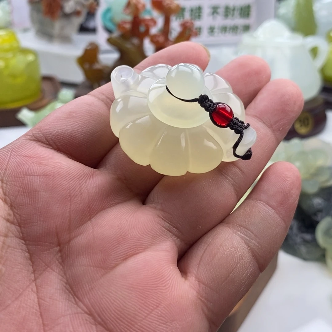 未镶嵌岫玉四大名玉手把件